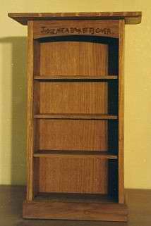 photograph of a bespoke bookcase