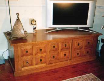photo of a television cabinet