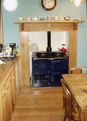 photograph of hand made arts and crafts kitchen