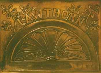 nameplate copper plaque
