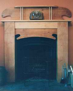 photo of alder fireplace, £550