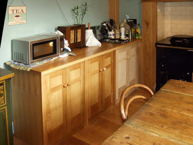 photograph of hand made Arts & Crafts kitchen
